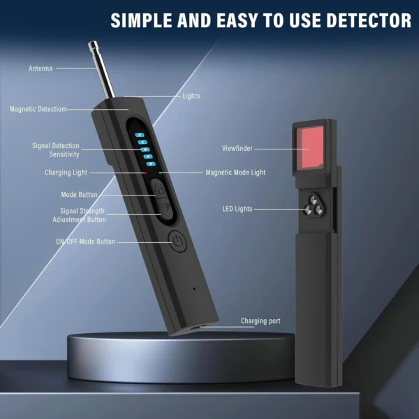 High Sensitivity Anti Spy RF Signal Scanner Hidden Camera Detector - Image 4