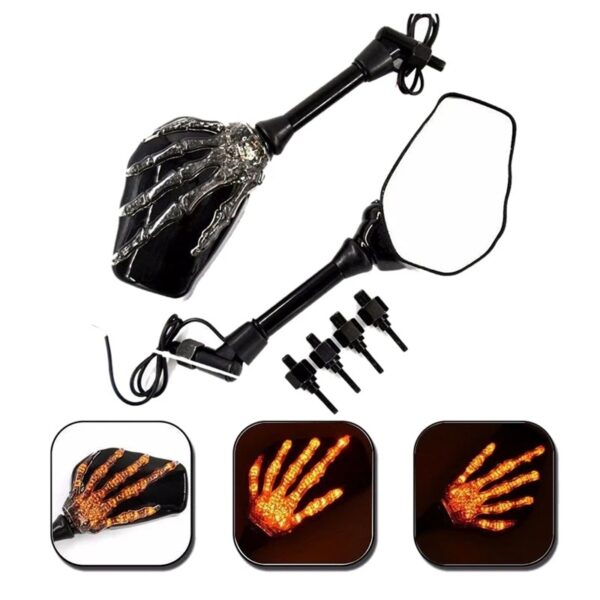 LED Ghost Claw Rearview Mirror - Image 2