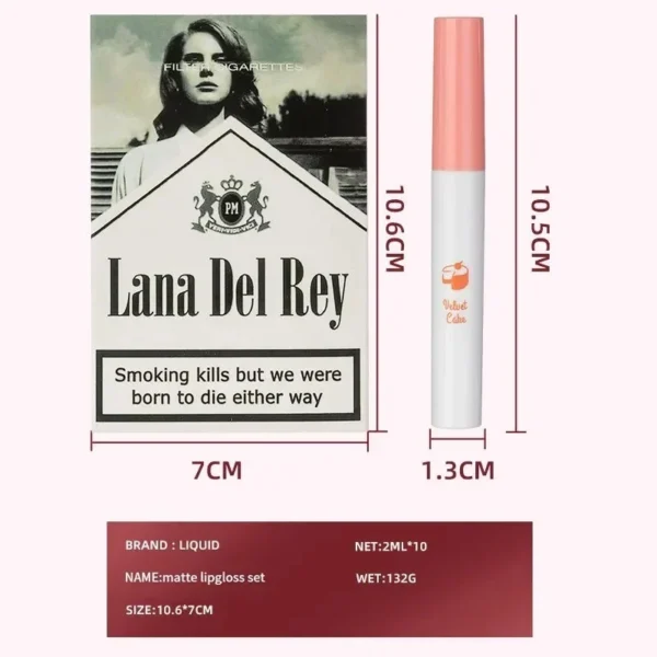Lana Del Rey Lipsticks - 10 Pcs Pack - Image 4