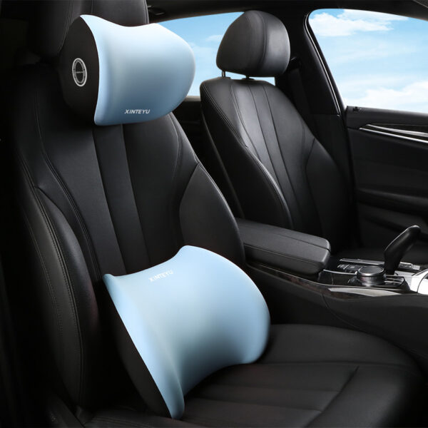 Memory Foam Car Headrest & Lumbar Support Cushion - Image 11