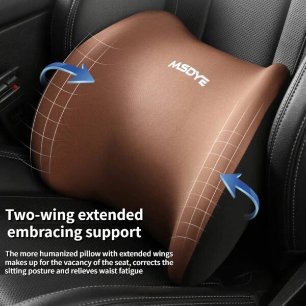 Memory Foam Car Headrest & Lumbar Support Cushion - Image 5