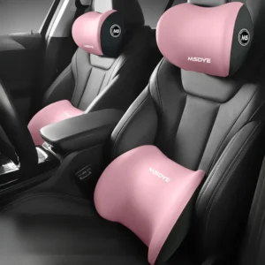 Memory Foam Car Headrest & Lumbar Support Cushion