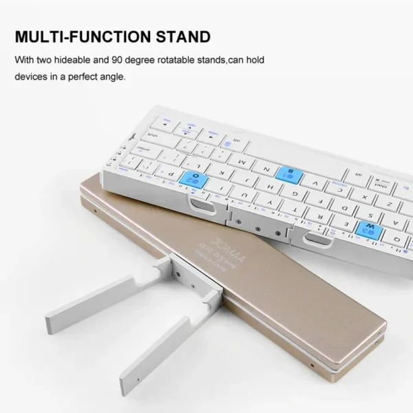 Mini Foldable Bluetooth Keyboard with Magnetic Stand - Image 5