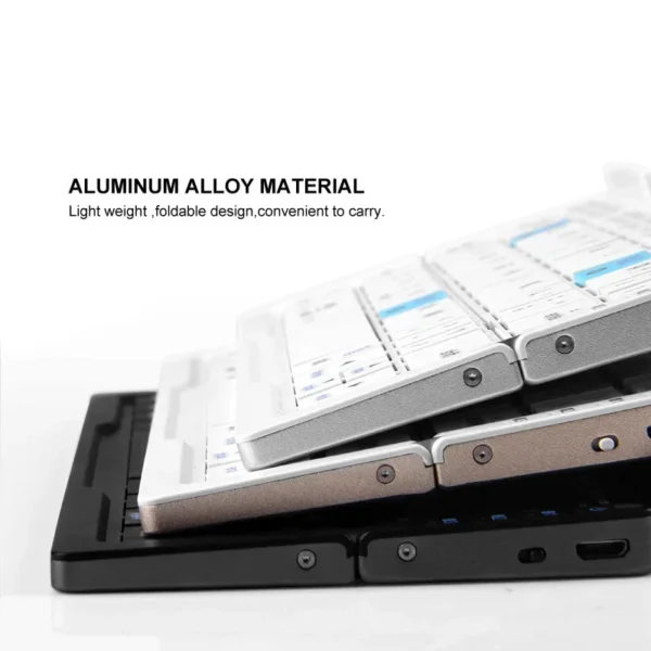 Mini Foldable Bluetooth Keyboard with Magnetic Stand - Image 2