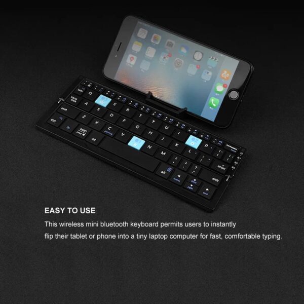 Mini Foldable Bluetooth Keyboard with Magnetic Stand - Image 6