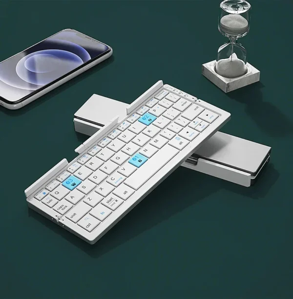Mini Foldable Bluetooth Keyboard with Magnetic Stand - Image 7