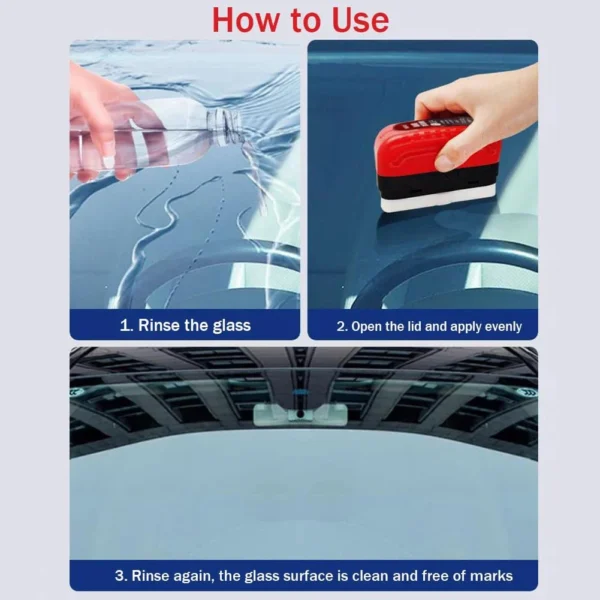 Oil Film Hydrophobic Glass Coating Cleaning Brush - Image 3