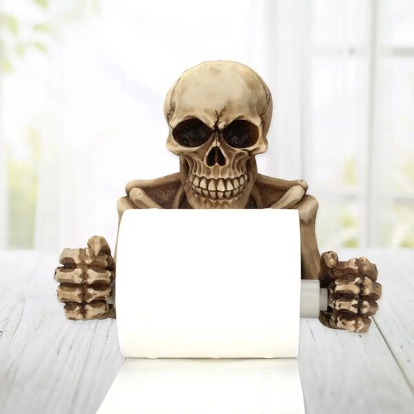 Skull Toilet Paper Holder - Image 2