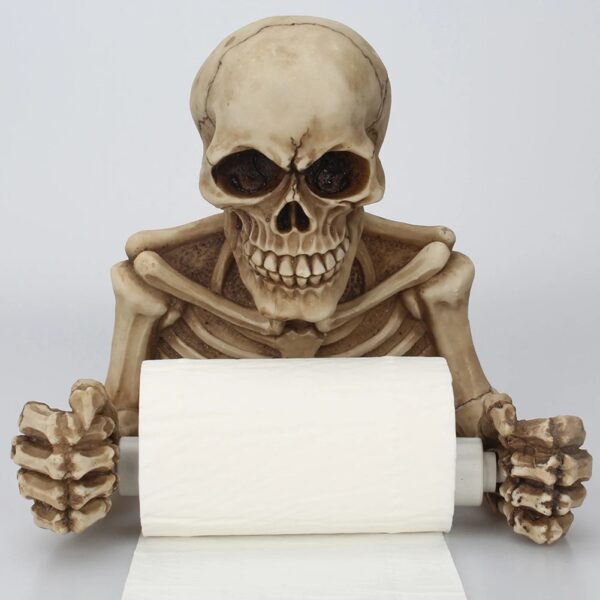 Skull Toilet Paper Holder - Image 3