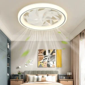 Smart Bladeless LED Fan Light