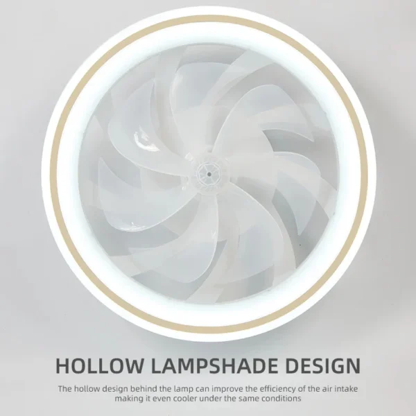 Smart Bladeless LED Fan Light - Image 2