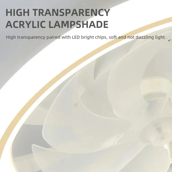 Smart Bladeless LED Fan Light - Image 4
