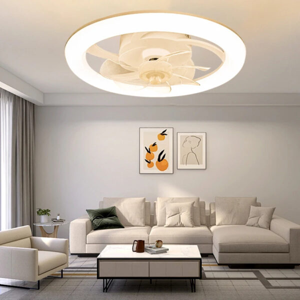 Smart Bladeless LED Fan Light - Image 3