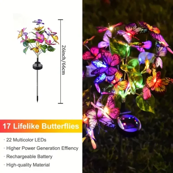 Solar Outdoor Butterfly Lights - Image 3