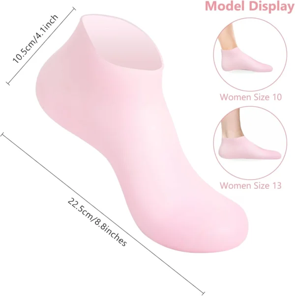 Ultra-Soft Silicone Gel Moisturizing Socks - Image 4