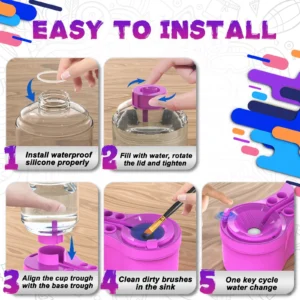 Universal Crafts Paint Brush Cleaner Rinse Cup