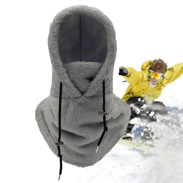Winter Outdoor Sherp Hooded Sports Windproof Mask - Image 10