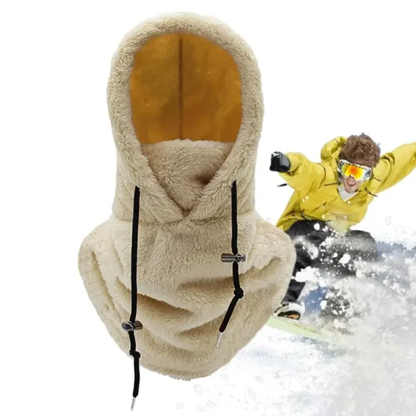 Winter Outdoor Sherp Hooded Sports Windproof Mask - Image 11