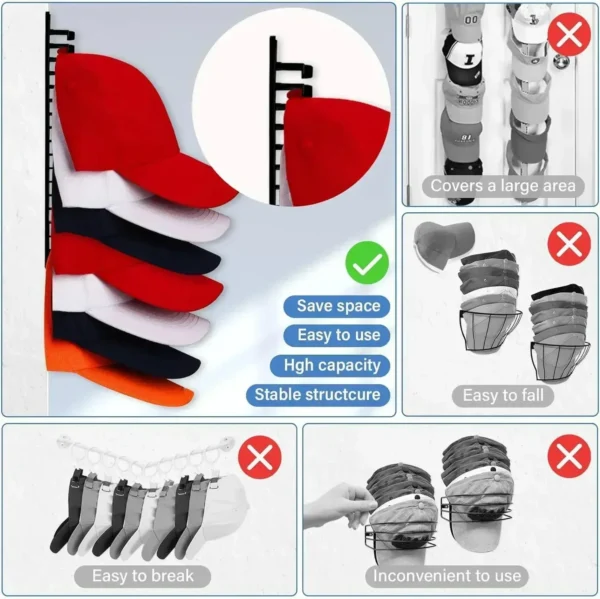 Baseball Cap Wall Rack - Image 5