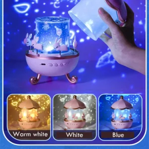 Films & Soothing Sounds Projector Night Lights for Kids