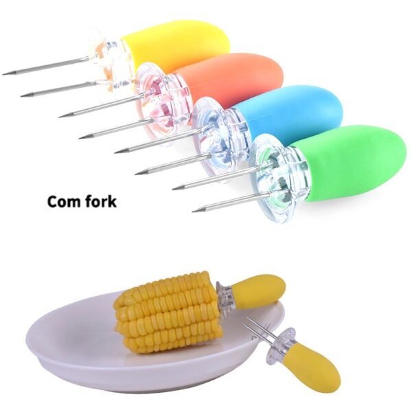 Multifunctional BBQ Corn Holder-4 Pairs - Image 2