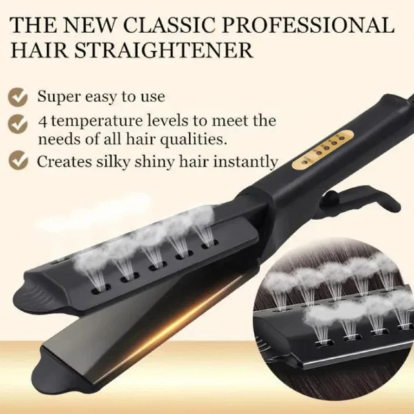 Four Gear Ceramic Tourmaline Ionic Flat Iron Hair Straightener - Image 3