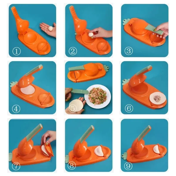 2-in-1 Dumpling Wrapper Maker Tool - Image 2