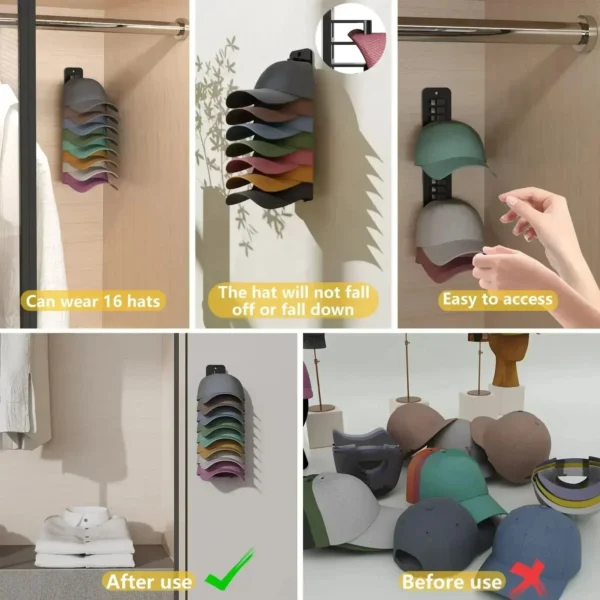 Baseball Cap Wall Rack - Image 3
