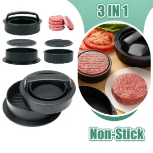 3-in-1 Burger Extrusion Molding Machine Meat Press Tool
