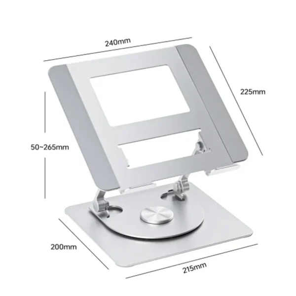 360° Rotating Adjustable Ergonomic Foldable Laptop Stand - Image 5