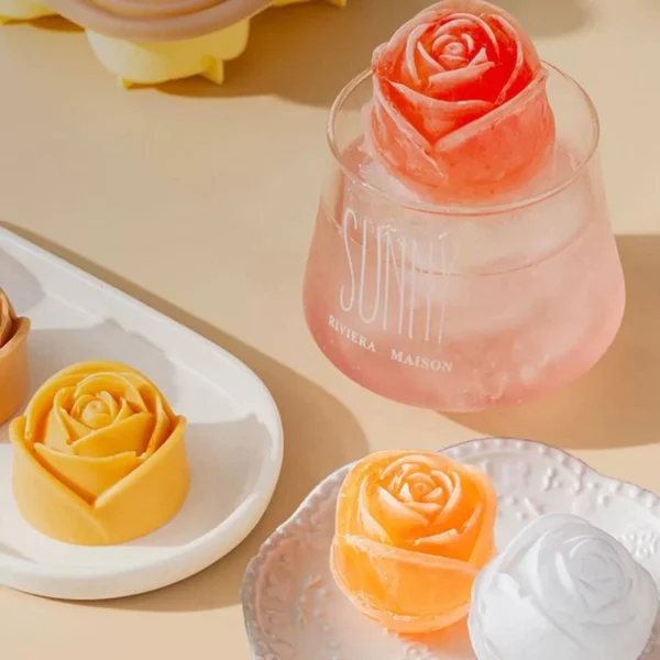 3D Rose Shaped Ice Mold