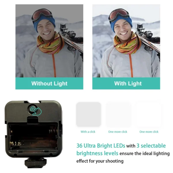 5 in 1 Vlogging Kit with Fill Light Microphone Tripod - Image 3