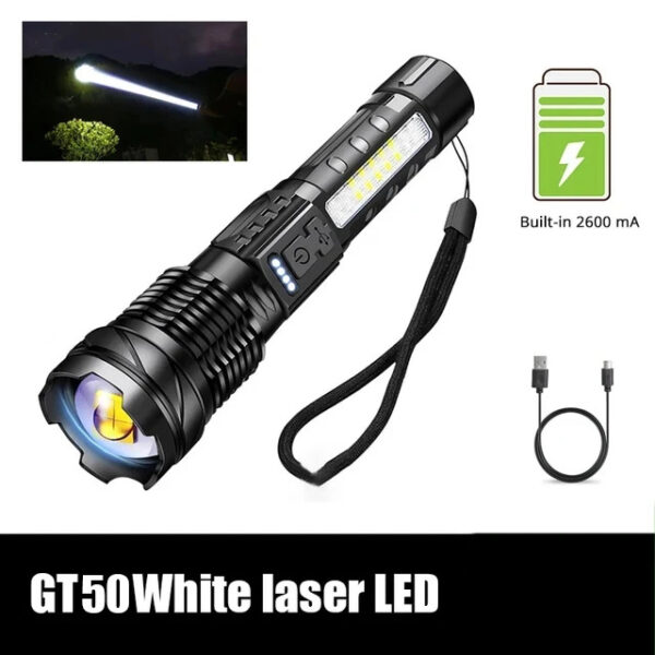 High Power Tactical Led Emergency Warnings Flashlight Light - Image 6
