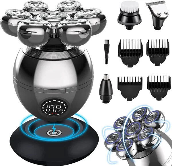 7D Floating Electric Head Shaver
