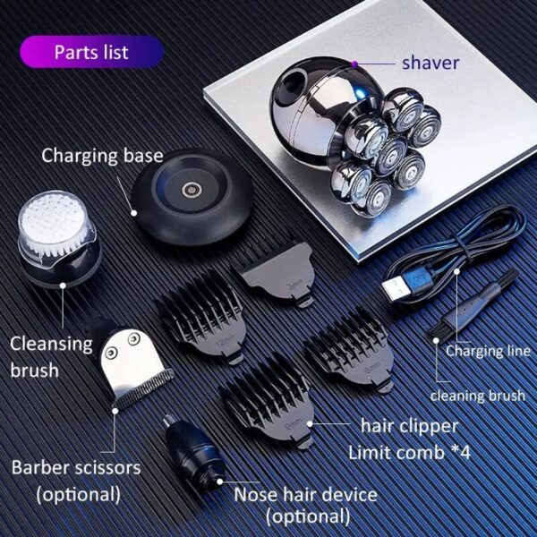 7D Floating Electric Head Shaver - Image 4