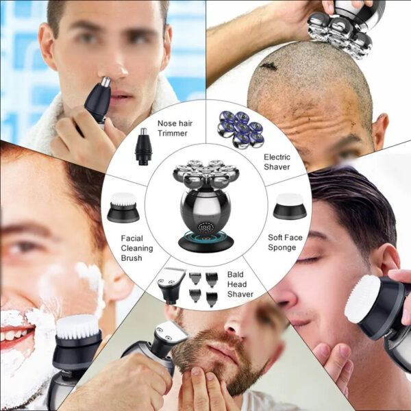 7D Floating Electric Head Shaver - Image 5