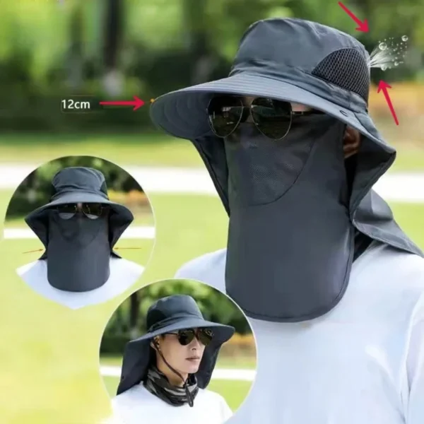 All-Round Protective Outdoor Fisherman Hat - Image 4