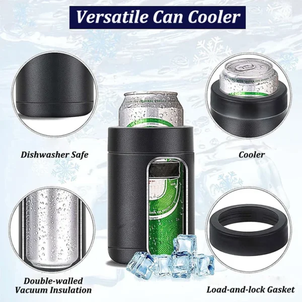 Beer Bottle and Can Cooler with Beer Opener - Image 3