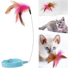 Cat Interactive Feather Collar Teaser Toy