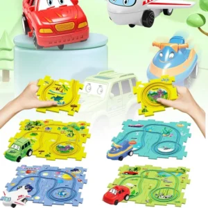 Children's Educational Puzzle Track Car Play Set