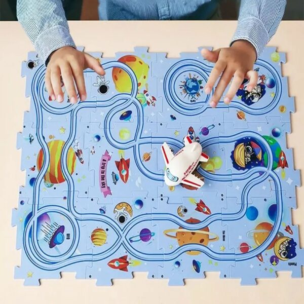 Children's Educational Puzzle Track Car Play Set - Image 5