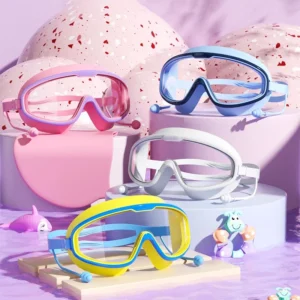 Children's Large Frame Waterproof And Anti-fog Swimming Goggles