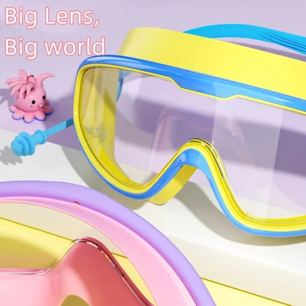 Children's Large Frame Waterproof And Anti-fog Swimming Goggles - Image 2