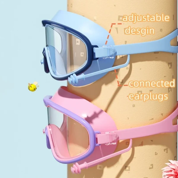 Children's Large Frame Waterproof And Anti-fog Swimming Goggles - Image 5