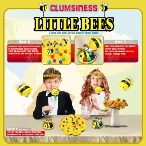 Clumsiness Little Bees - Bees Eating Pollen Puzzle Board Game