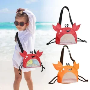 Crab Seashell Mesh Bag