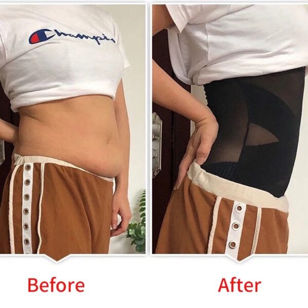 Cross Mesh Girdle for Waist Shaping - Image 3
