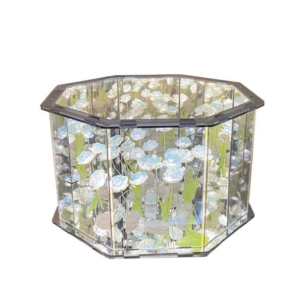DIY Flowers Mirror Cube Lamp - Image 6