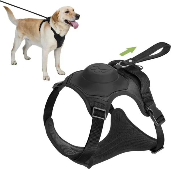 Dog Harness and Retractable Leash Set All-in-One