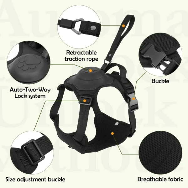Dog Harness and Retractable Leash Set All-in-One - Image 5